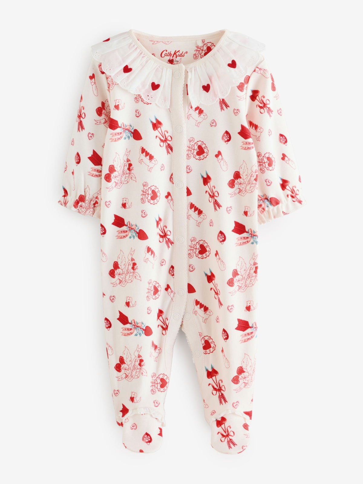 Cream Cath Kidston Baby Sleepsuit