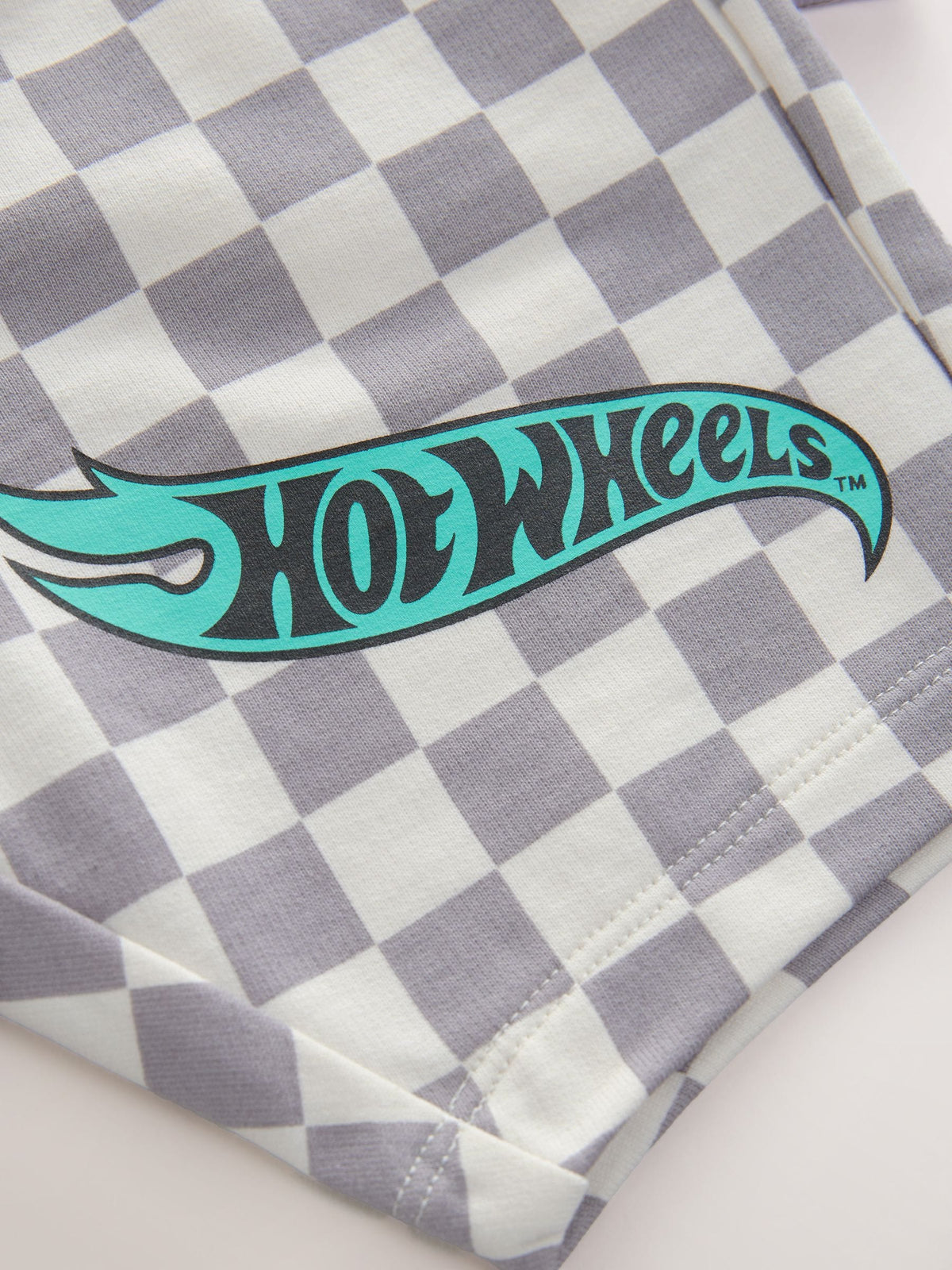 Lilac Purple Hot Wheels Check T-Shirt and Shorts Set (9mths-8yrs)