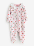Pink/White Cath Kidston Baby Sleepsuits 3 Pack