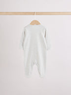Grey Elephant Baby Sleepsuits 3 Pack (0-2yrs)