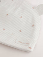 Cream Hello World Baby Sleepsuit and Hat Set (0-9mths)