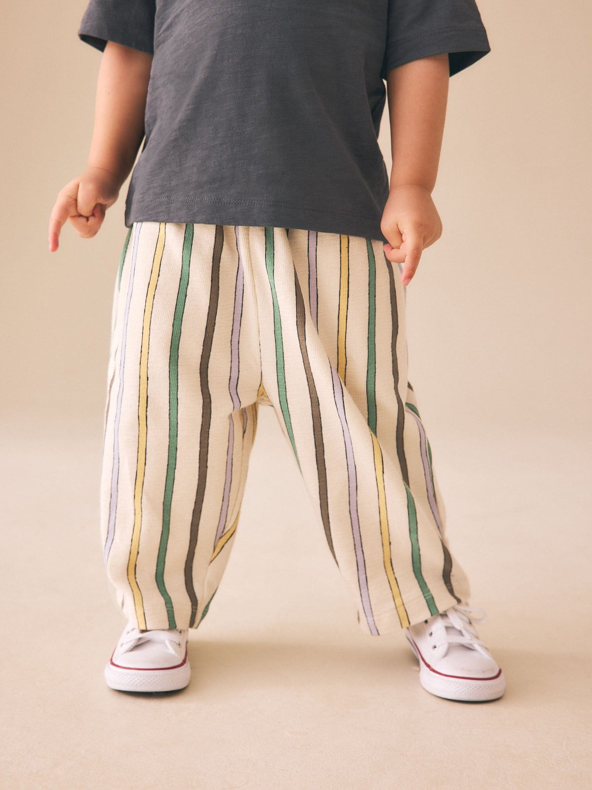 Multi Pastel Crepe Stripe Joggers (3mths-7yrs)