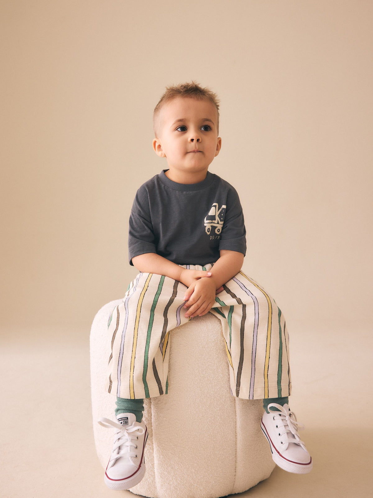 Multi Pastel Crepe Stripe Joggers (3mths-7yrs)