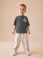 Multi Pastel Crepe Stripe Joggers (3mths-7yrs)
