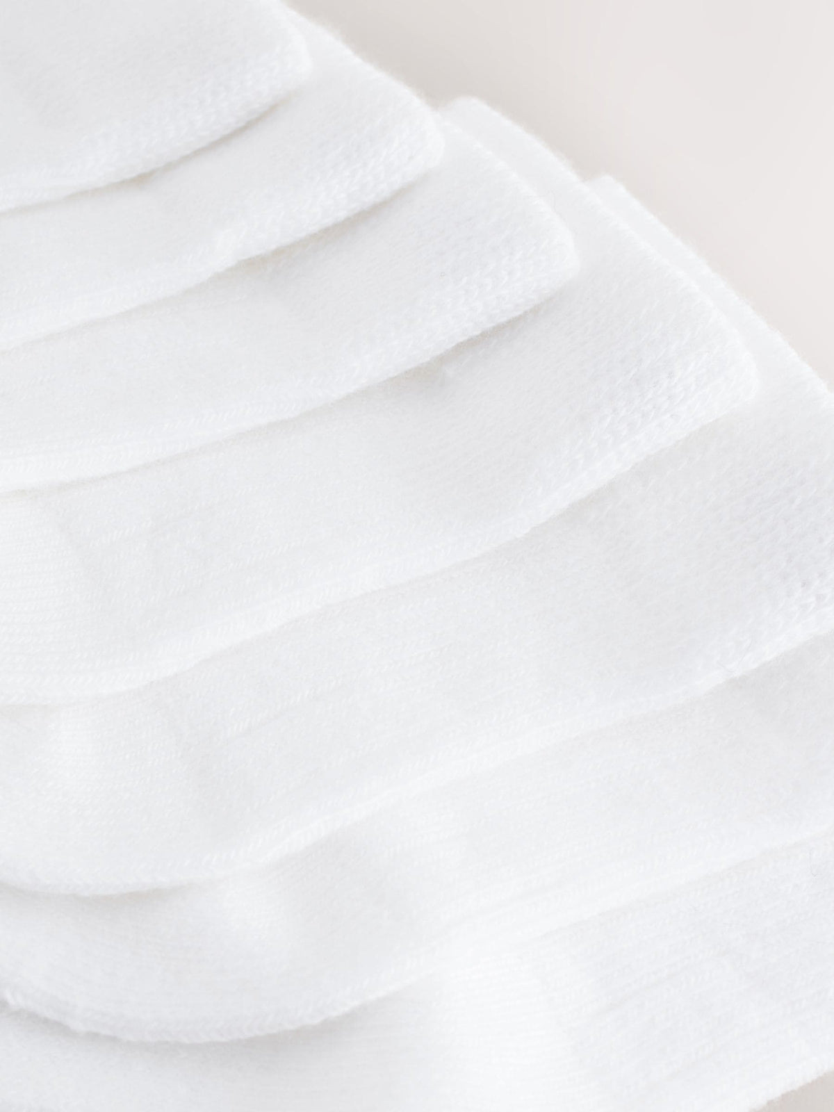 White 7 Pack Baby Socks