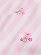 Pink Stripe Baby Dungarees and Bodysuits Set 2 Piece (0mths-2yrs)