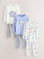 Blue Snuggle Pyjamas 3 Pack (9mths-12yrs)