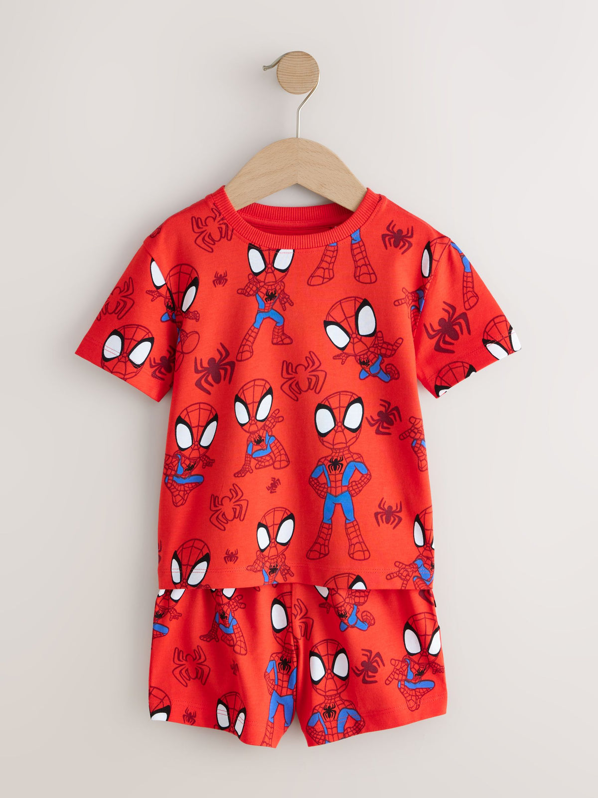 Navy/Red Spidey and Friends Short Pyjamas 3 Pack (12mths-10yrs)
