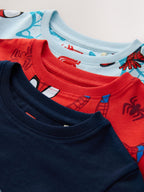 Navy/Red Spidey and Friends Short Pyjamas 3 Pack (12mths-10yrs)