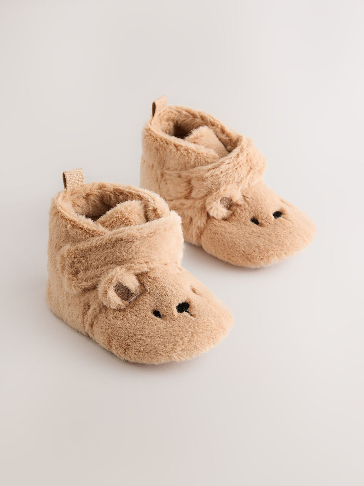 Tan Brown Bear Baby Slipper Wrap Boots (0-24mths)