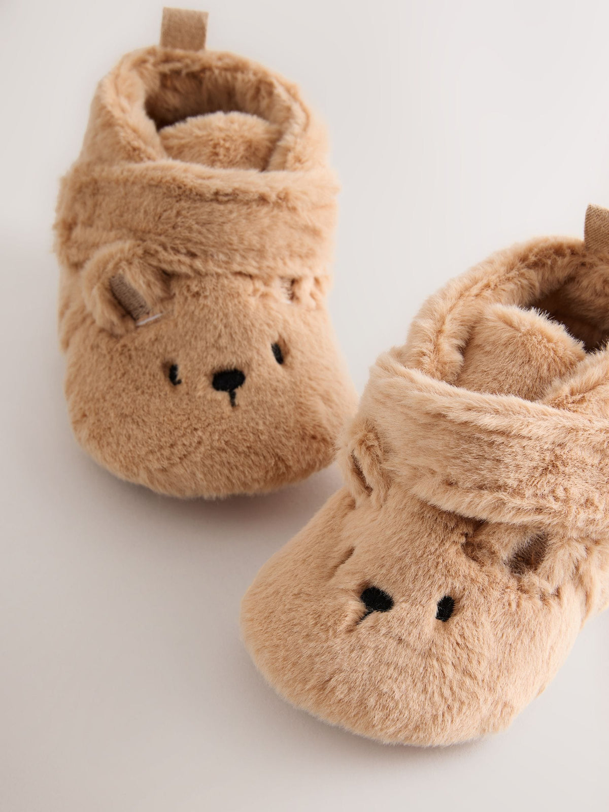 Tan Brown Bear Baby Slipper Wrap Boots (0-24mths)