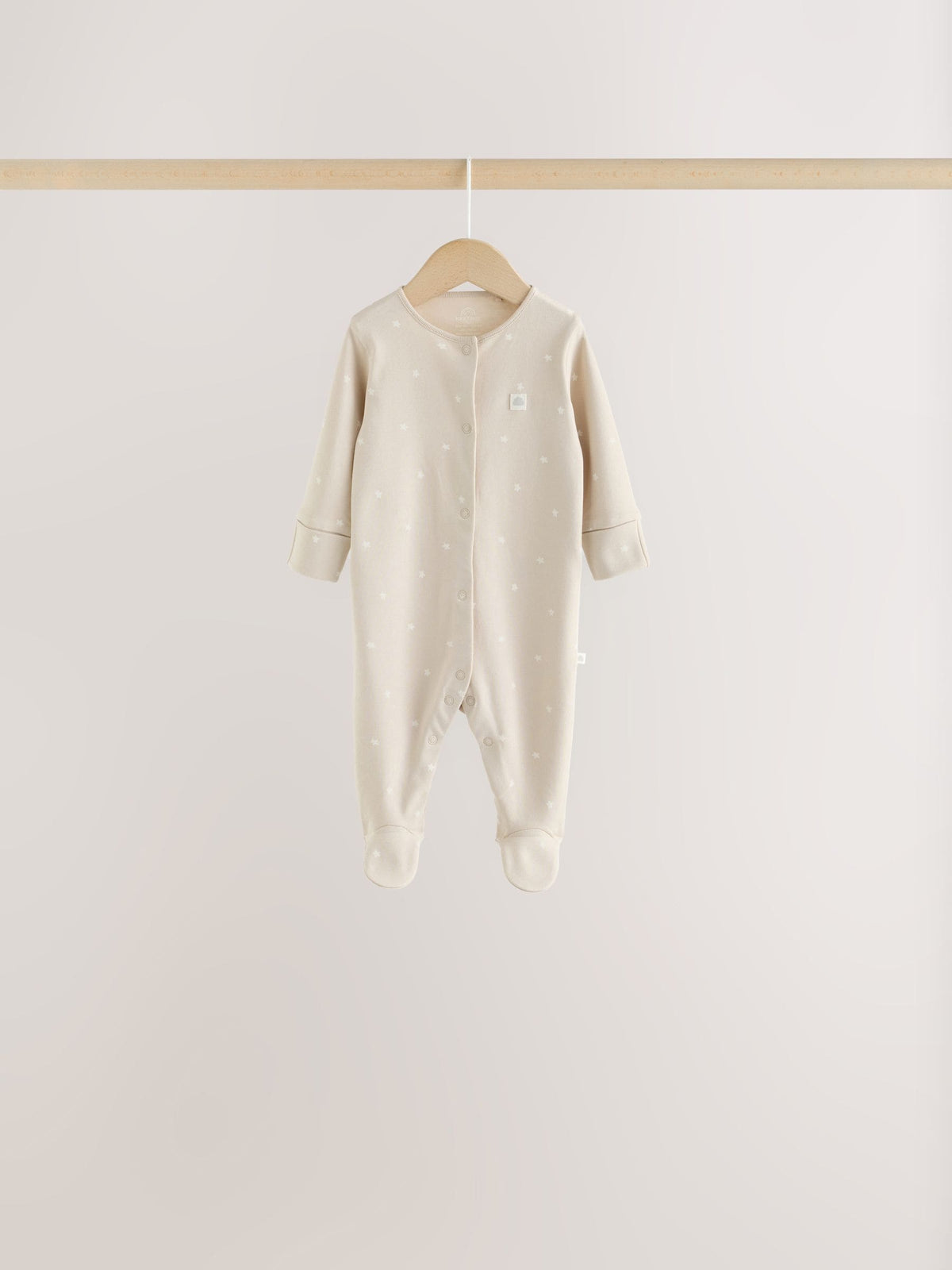 Neutral Cloud 7 Pack Two Way Zip Sleepsuits 4 Pack (0-3yrs)