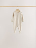 Neutral Cloud 7 Pack Two Way Zip Sleepsuits 4 Pack (0-3yrs)