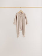 Neutral Cloud 7 Pack Two Way Zip Sleepsuits 4 Pack (0-3yrs)