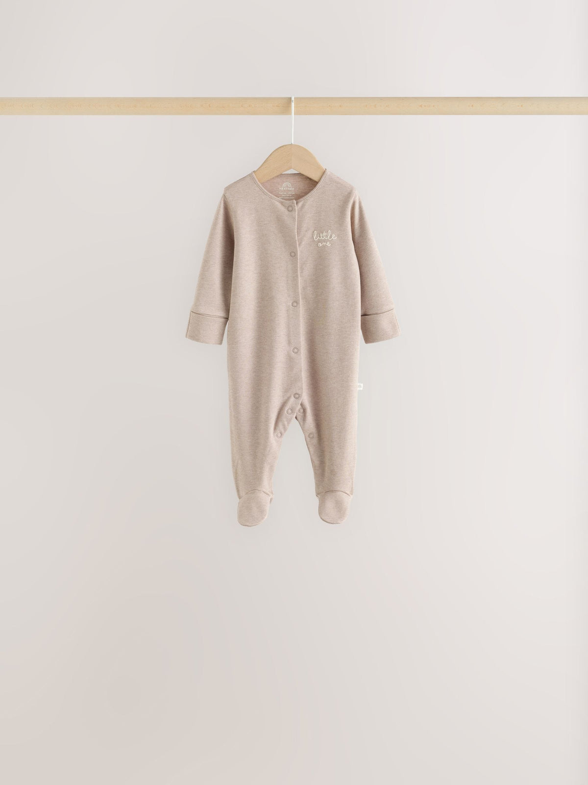 Neutral Cloud 7 Pack Two Way Zip Sleepsuits 4 Pack (0-3yrs)