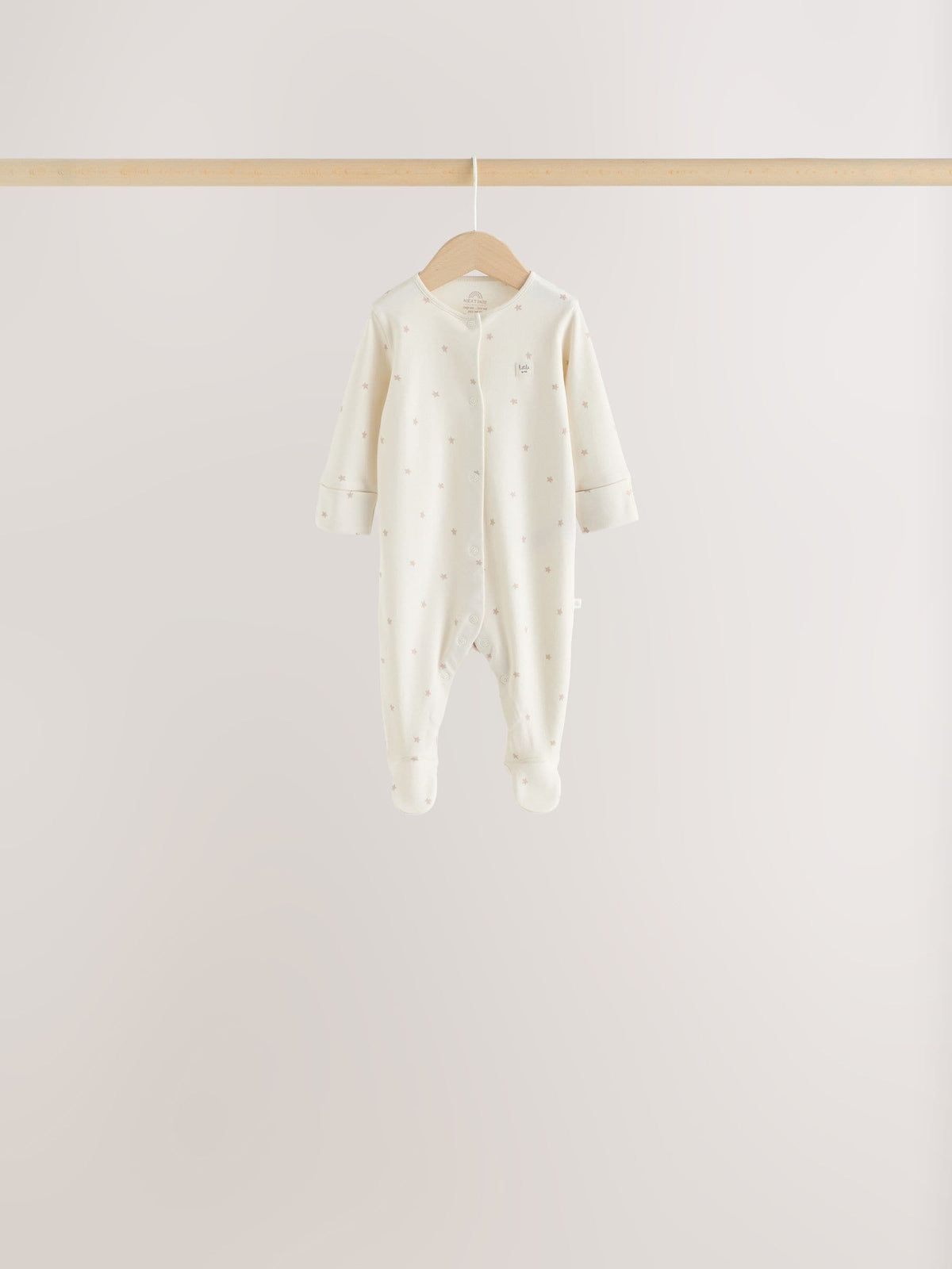 Neutral Cloud 7 Pack Two Way Zip Sleepsuits 4 Pack (0-3yrs)