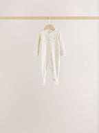 Neutral Cloud 7 Pack Two Way Zip Sleepsuits 4 Pack (0-3yrs)