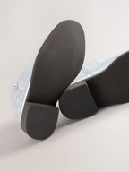 Silver Western Ankle Boots