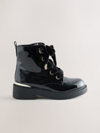 Black Lace up Boots