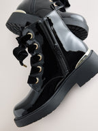Black Lace up Boots