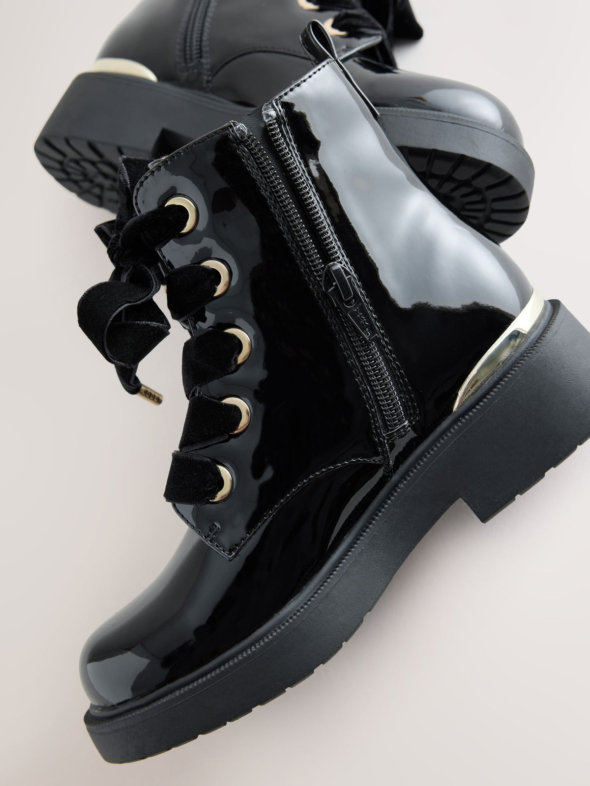 Black Lace up Boots