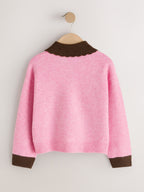Pink House Embroidered Jumper (3-16yrs)