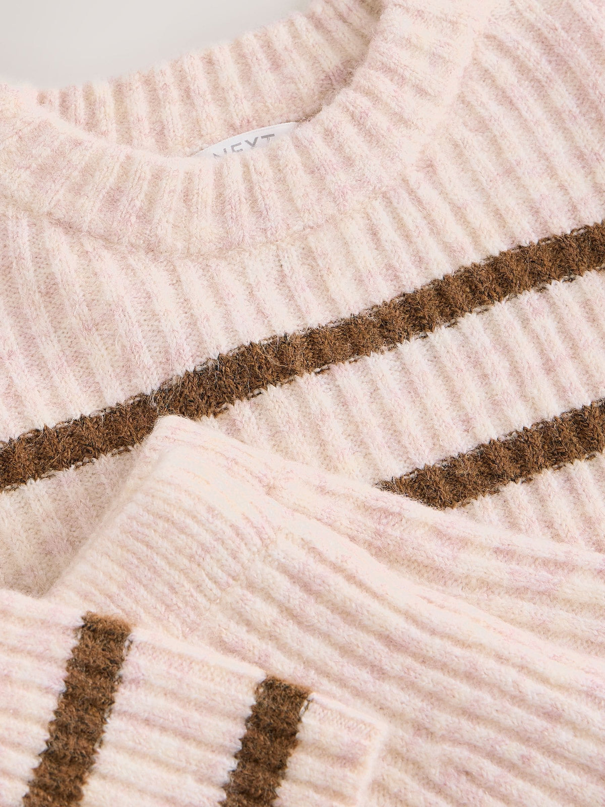 Ecru and Chocolate Stripe Rib Skirt Set (3mths-7yrs)
