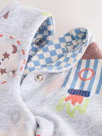 Grey Rockets 2.5 Tog Removable Sleeve Baby Sleep Bag
