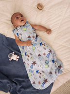 Grey Rockets 2.5 Tog Removable Sleeve Baby Sleep Bag
