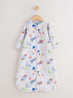 Grey Rockets 2.5 Tog Removable Sleeve Baby Sleep Bag