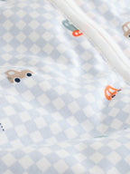 Checkerboard Cars 2.5 Tog Removable Sleeve Baby Sleep Bag