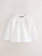 Baker by Ted Baker Green 3 Piece Knitted Varsity Cardigan, T-Shirt and Joggers Set