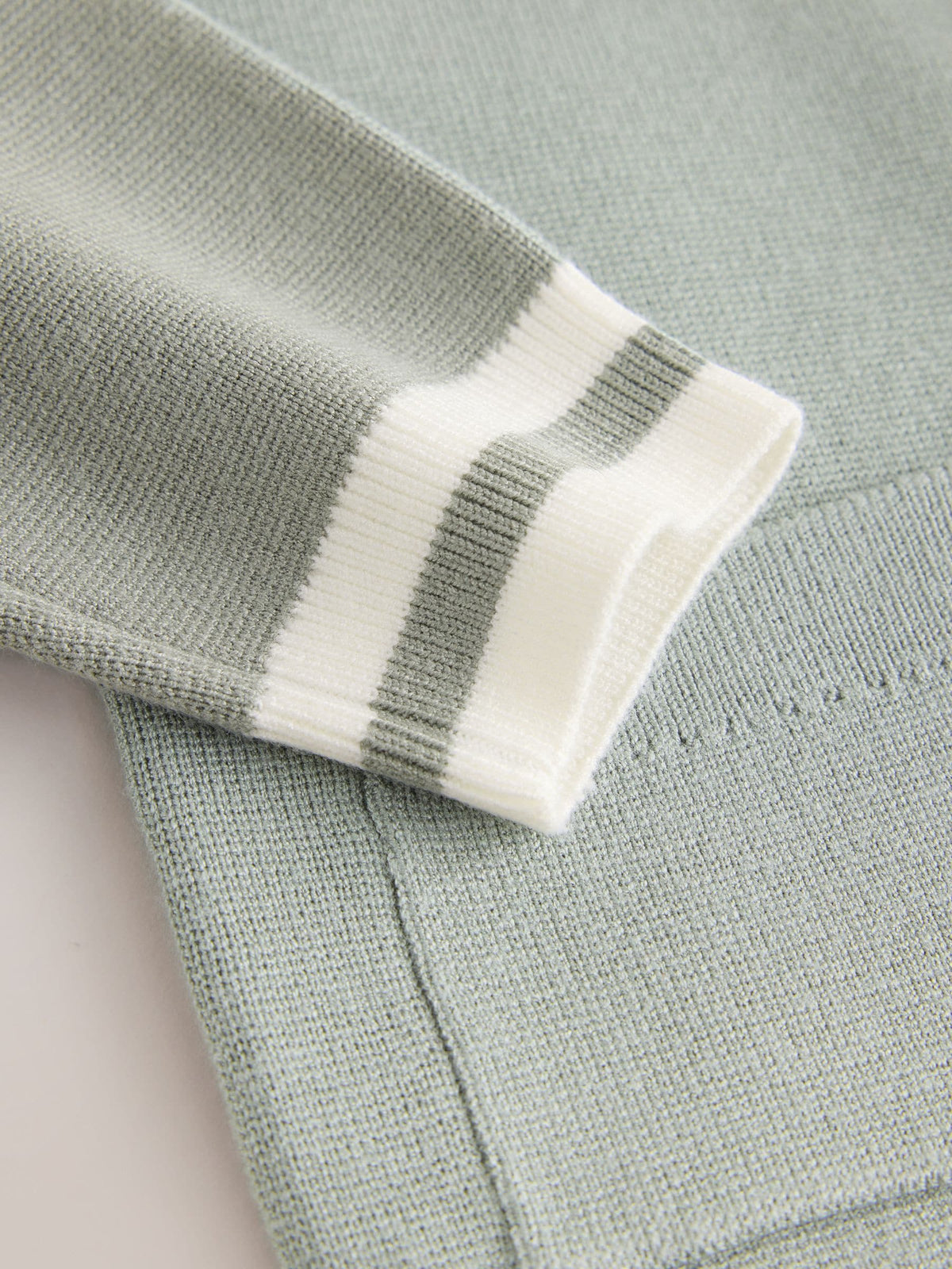 Baker by Ted Baker Green 3 Piece Knitted Varsity Cardigan, T-Shirt and Joggers Set