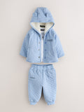 Baker by Ted Baker 3 Piece Quilted Jacket, T-Shirt and Trousers Set