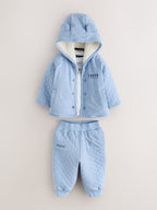 Baker by Ted Baker 3 Piece Quilted Jacket, T-Shirt and Trousers Set
