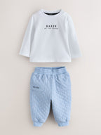 Baker by Ted Baker 3 Piece Quilted Jacket, T-Shirt and Trousers Set