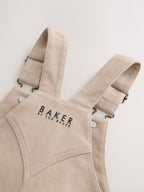 Baker by Ted Baker Stone Dungaree and Graphic T-Shirts Set