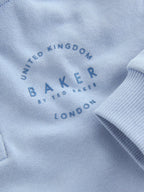 Baker by Ted Baker Funnel Zip Neck Blue/Brown Sweatshirt and Joggers Set
