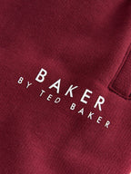 Baker by Ted Baker Burgundy Red 3 Piece Varsity Jacket T-Shirt and Joggers Set