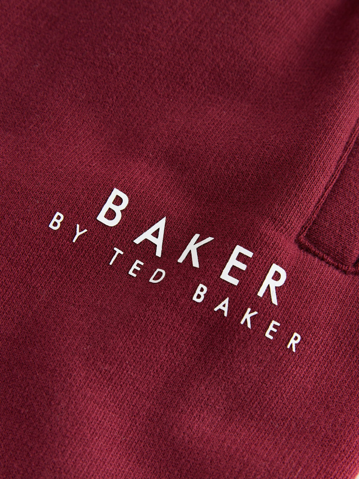 Baker by Ted Baker Burgundy Red 3 Piece Varsity Jacket T-Shirt and Joggers Set