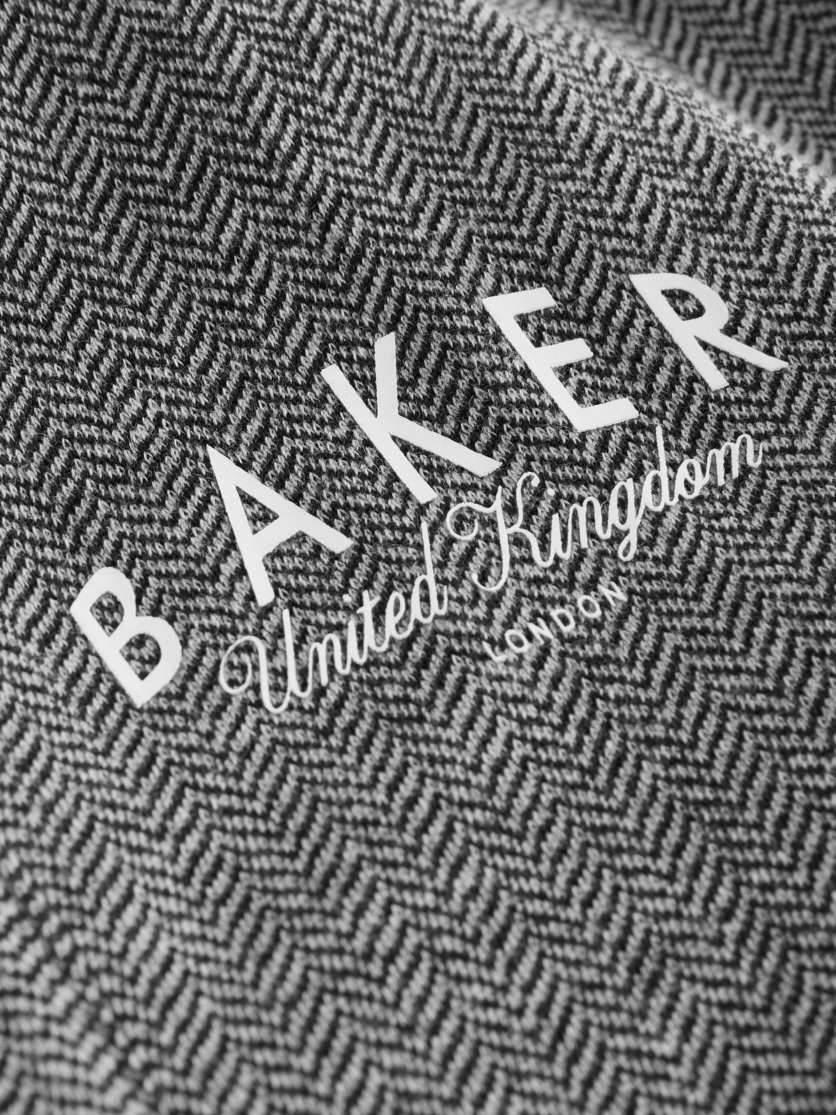 Baker by Ted Baker Grey/Black 3 Piece Textured Jacket, T-Shirt and Joggers Set