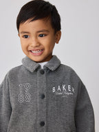 Baker by Ted Baker Grey/Black 3 Piece Textured Jacket, T-Shirt and Joggers Set