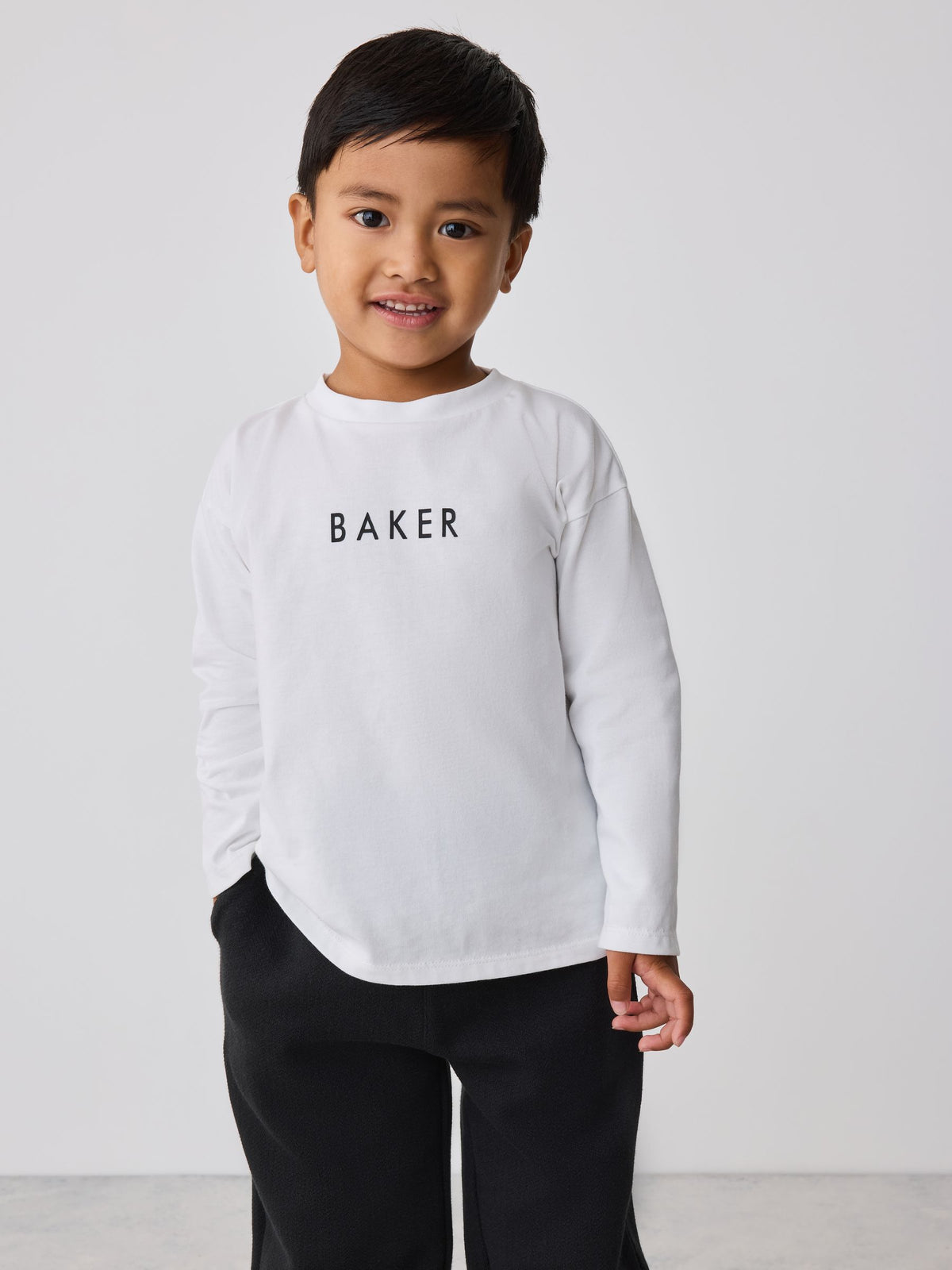 Baker by Ted Baker Grey/Black 3 Piece Textured Jacket, T-Shirt and Joggers Set