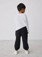 Baker by Ted Baker Grey/Black 3 Piece Textured Jacket, T-Shirt and Joggers Set