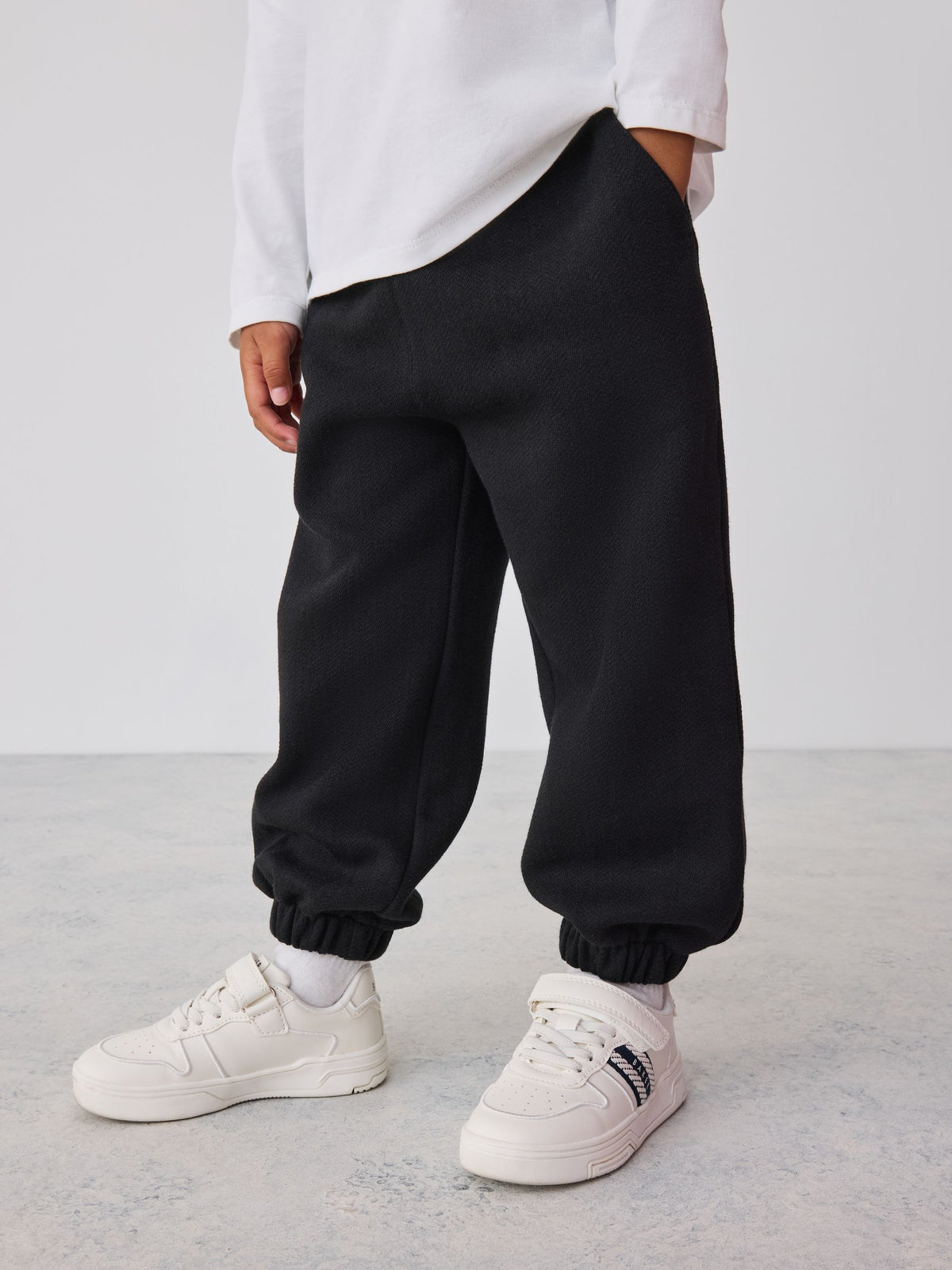 Baker by Ted Baker Grey/Black 3 Piece Textured Jacket, T-Shirt and Joggers Set