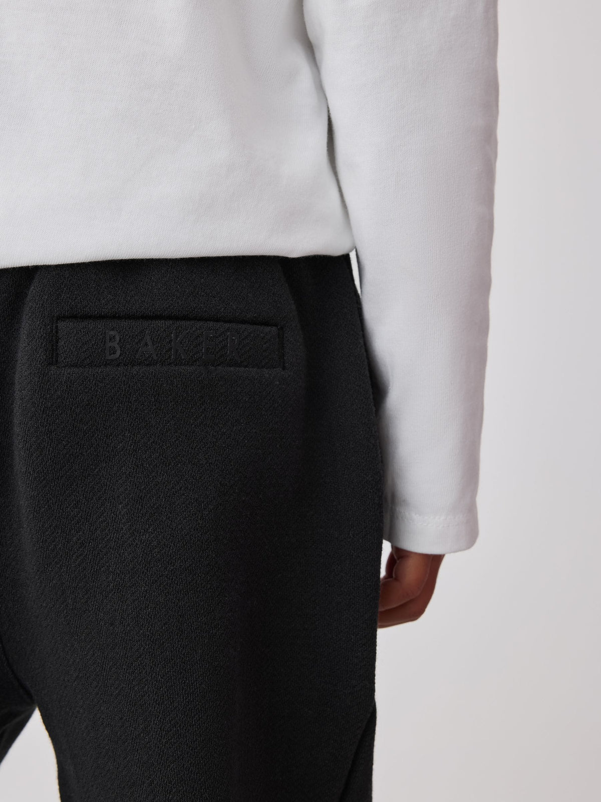 Baker by Ted Baker Grey/Black 3 Piece Textured Jacket, T-Shirt and Joggers Set