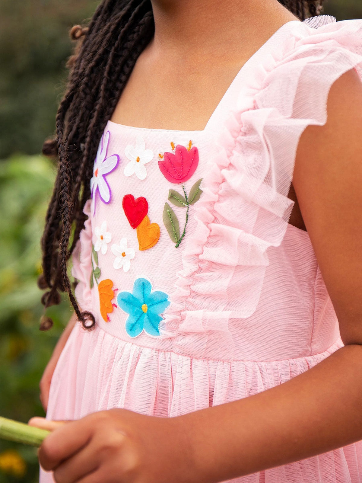 Frugi Pink Marion Party Dress
