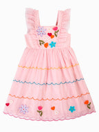 Frugi Pink Marion Party Dress