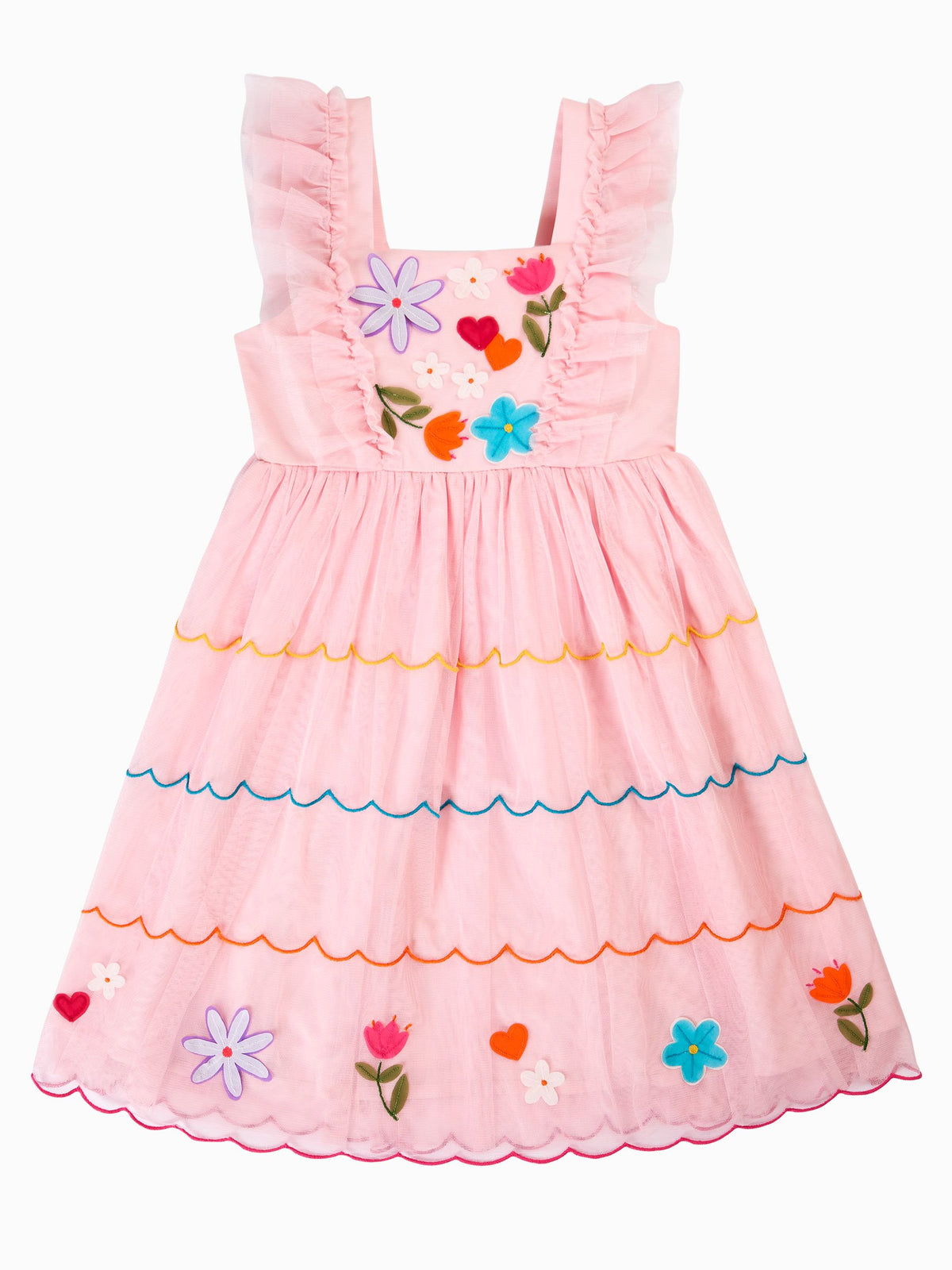 Frugi Pink Marion Party Dress