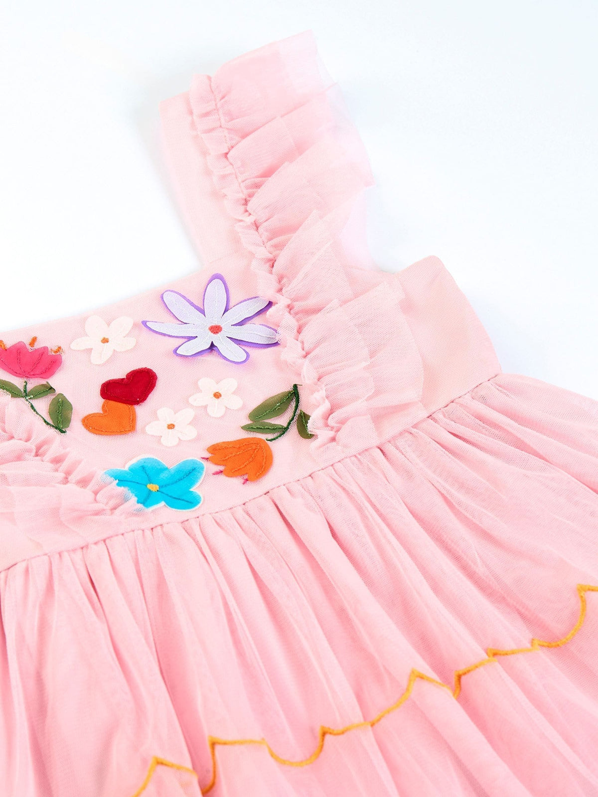 Frugi Pink Marion Party Dress